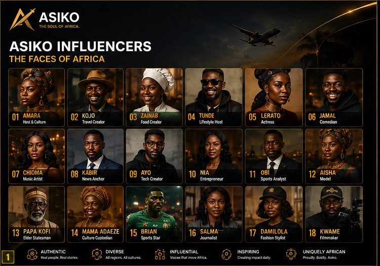 Asiko Influencers — the faces of Africa